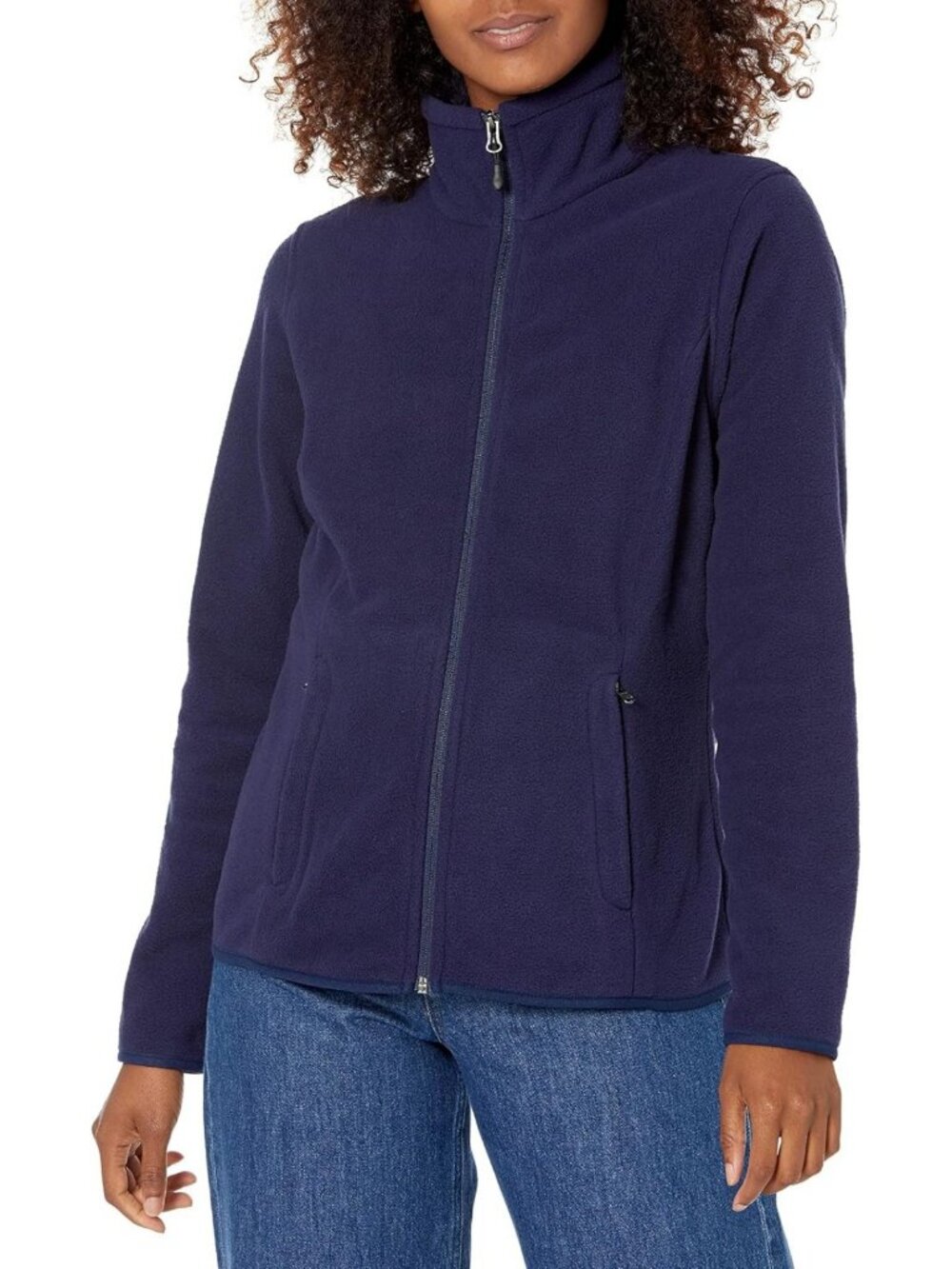 Cozy Women's Classic-Fit Full-Zip Polar Fleece Jacket, Plus Size Outerwear Coat